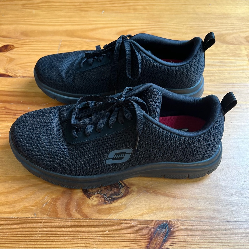 Skechers Mens Flex Advantage Bendon Black Casual Shoes Sneakers Size 9 Box - Picture 4 of 12